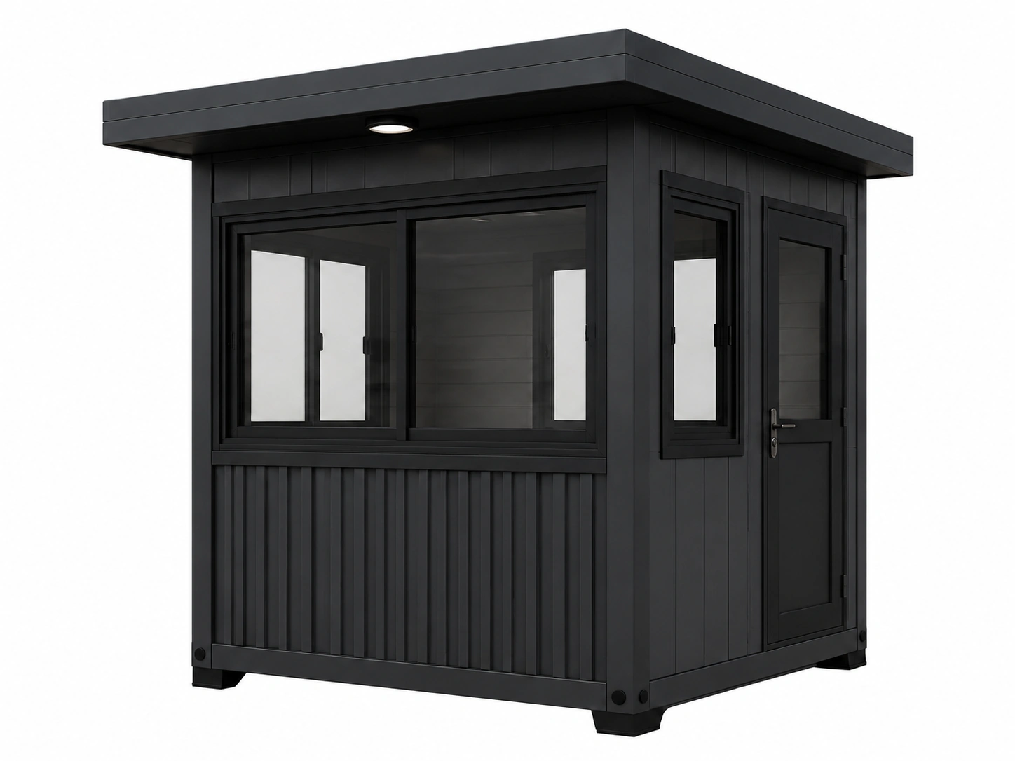 Portable security cabin for site entrance