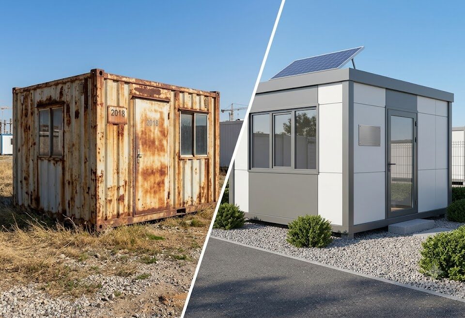Old vs New porta cabins
